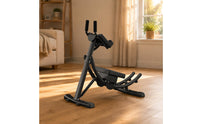 Core Roller Machine Foldable Kneeling Ab Cruncher Compact Size Fitness Equipment