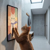 Wall Cat Scratching Board Decorative Wall Scratcher with Sisal Easy to Install Cat Scratching Board for Entryways