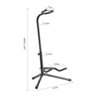 Universal Fit Vertical Guitar Stand Padded Protection Triangular Guitar Stand Adjustable Height for Guitarists, Musicians, Home, Studio, Stage