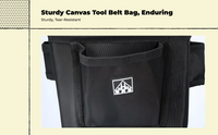 Heavy-Duty Tool Belt, Multi-Pocket Utility Pouch