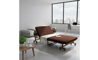 Folding Bed with Mattress Installation Rollaway Folding Bed Dense Foam Adjustable Lounger Cot for Guests, Hotel