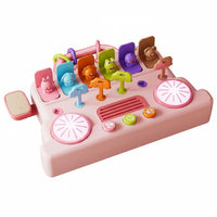 Early Learning Busy Bus Board Cognitive Training Switch Board Toy Interactive Hand-Eye Coordination for Babies