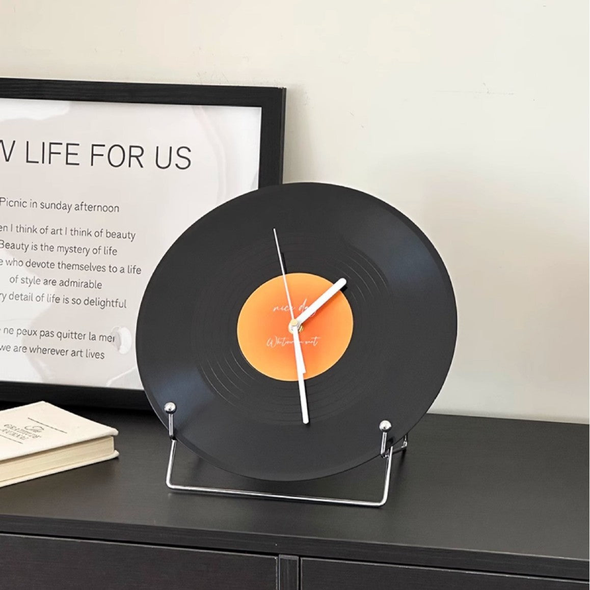Vinyl Record Creative Wall Clock Retro Decor Gift