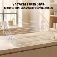Sunglasses Display Stand, Multi-Tier Clear Organizer, Home Storage and Retail Acrylic Eyewear Rack