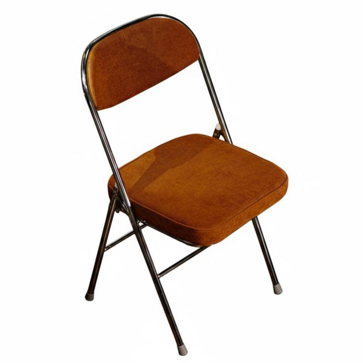 Upholstered Folding Chair Portable Household Furniture Ergonomic for Dining Room