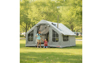 Waterproof Inflatable Camping Tent Spacious Inflatable Tent Sun Protection Easy Setup for Campers, Families, Family Trips, Outdoor Recreation