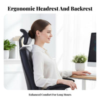 Reclining Chair with Footrest Thickly Padded padding rotating Seat for Study Room