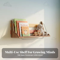 Wavy border board Space-Saving vertical surface Shelf Easy to Install for Playroom, Homeowners