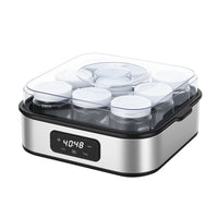 跨境专供可触屏款9杯酸奶机早餐机分杯装布丁发酵机YOGURT MAKER 欧规