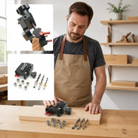 Self Centering Dowel Jig Aluminum Alloy Self Centering Doweling Jig Positioning Vertical Hole Drill Guide for Carpenters