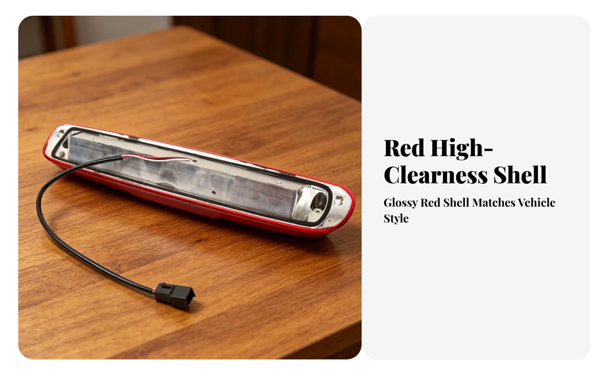 LED High Mounted Brake Light Long Narrow Vehicle Brand Pickup Truck Brake Light PC Housing Car Part