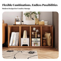 Configurable Cube Shelf Large Capacity bookshelf Open Display for Book Lovers, Renters