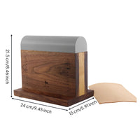 Bag Flap Molding Block Professional Grade Leather Bending Form With Scale Markings Curved Leather Press Block for Leathercrafters, Workshop