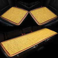 I&P Bamboo Summer Car Seat Cushion Set - Ventilated 3-Piece for Vans and Trucks