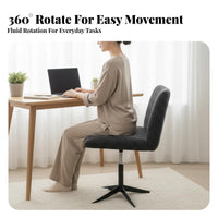 Armless rear Chair Modern design Armless Side Chair Sturdy Legs