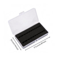 Figure Storage Box Hinged Lid Collectible Display Case Shielded for Parts Organization