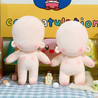 10cm正常体坐姿海星体现货娃圈品质练手素体娃棉花明星娃娃20cm