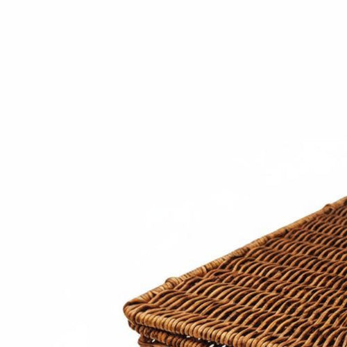 Woven Power Strip Hider Box Hollow-out Design for Bedroom