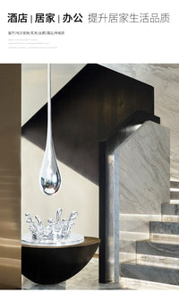 Modern Creative Ceiling Hanging Water Drop Sculpture Decoration
