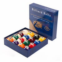 16 Pieces Crisp Striking Sound Tournament Billiard Balls Balanced Density Billiards Accessory Long-Lasting Sports Equipment Brilliant Colors for Game Room