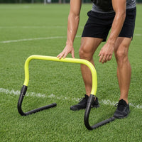 Foldable Training Hurdle ABS Plastic Foldable Agility Hurdle Athletic Gear Curved Top Bar Easy Setup for Soccer Practice