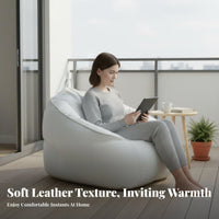 Pear-Shaped pouch Chair Stain-Resistant Floor Seating Comfortable Space-Saving for children, Bedroom, Balcony, Home Theater