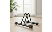 Space-Saving Vertical Two-Wheeler Stand Freestanding Vertical Bike Stand Heavy Duty Stable for Commuters