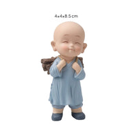 Monk Figurine with Firewood Calm Sculpture Meaningful for Shelf