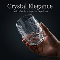 Pink Crystal Whiskey Glass, Hand Fired, 101-200ml