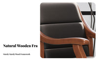Padded Wood-Frame Armchair Sturdy and Long-Lasting Padded Reading Armchair