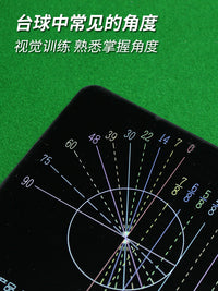 台球常见角度识别卡台球角度球瞄准点辅助训练工具准度提升训练器