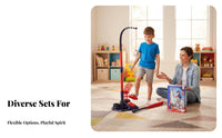 Parent-Child Interaction Kids Baseball Launcher Set Indoor Outdoor Play Spring-up Baseball Launcher Set Develops Hand-Eye Coordination