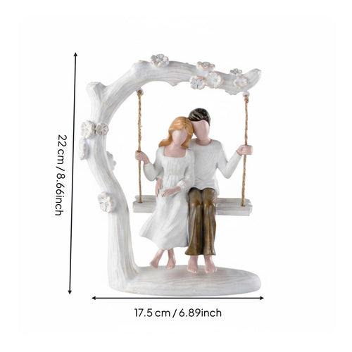 Couple Swing Figurine Gift Idea Swing Couple Figurine Modern for Patio, Couples