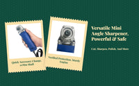 Mini Angle Grinder, Variable Speed Electric Rotary Tool, Grinding, Polishing, Cutting, for DIY Projects, Woodworking, Metalworking, Handcraft