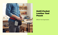 Adjustable heavy-duty leather tool belt