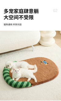 狗窝四季通用宠物床沙发可拆洗中小型犬泰迪比熊睡觉猫咪垫子夏天 XL：90*60cm（适合45斤内宠物） 咖色小狗狗【现货现发 四季通用】