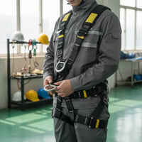 Work at Height Harness Padded Waist Full Body Climbing Harness for Climbers