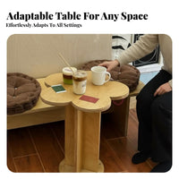 Pedestal Side Table Minimalist Design Household Furniture Compact for Homeowners