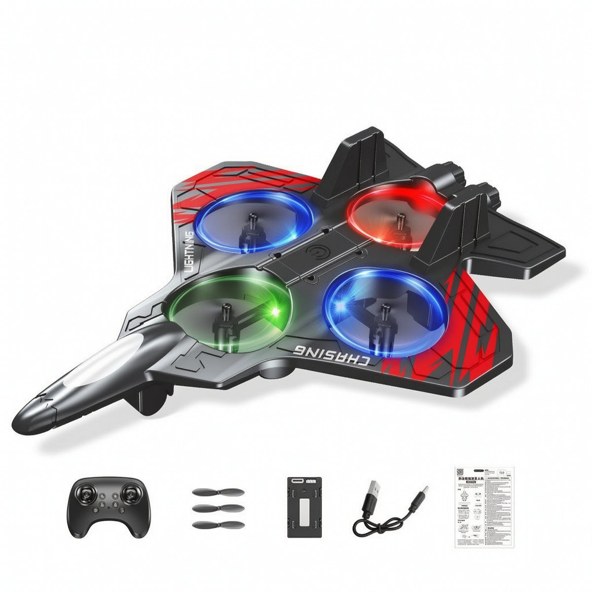Foam RC Airplane Lightweight RC Airplane 360° Flip for Children