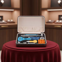 Watch Repair Toolkit Zippered Maintenance Kit Brown