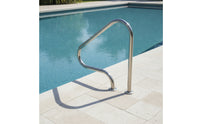Stainless Steel Pool Handrail Rustproof Swimming Pool Handrail Sturdy Easy Installation for Elderly