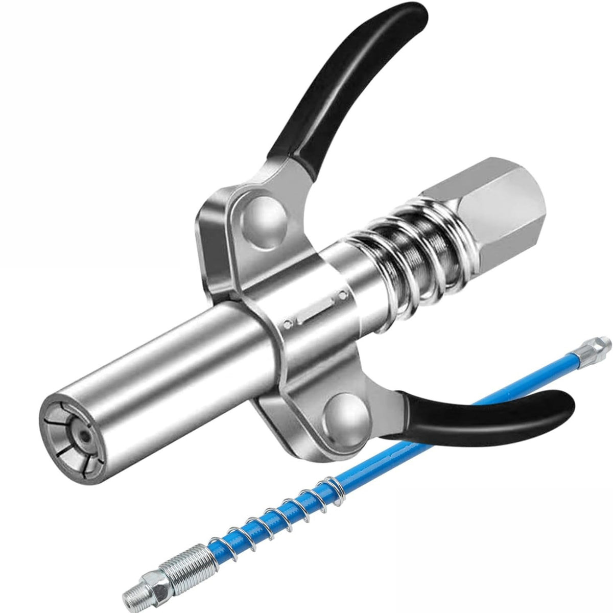 Quick-Release Locking Grease Coupler Heavy-Duty Locking Grease Coupler for Mechanics, Technicians