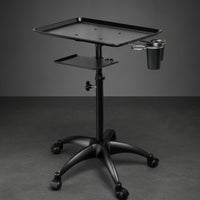 Rolling Salon Tray Rolling Workstation Rolling Tray Movable Furniture for Hairstylists, Nail Technicians, Barbershop, Cosmetics Studio