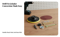5 Pieces Electric Drill Angle Sand Er Adapter Set Versatile Use Drill Cutting Machine Converter Kit Sand Er Conversion Head Kit