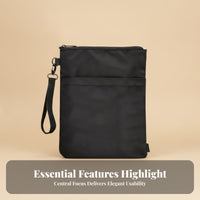 Slim Zipper Pouch Carry Item Smooth Finish Organized