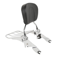 GUANTENGYU Detachable Passenger Backrest and Rear Rack for Harley Road Glide Street Glide, 09-25