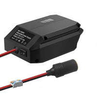 Overcurrent Protection Adjustable Battery Adapter Built-in Switch 18V to 12V Converter 10A Output for Electricians, Garage, Workbench