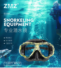 Snorkeling Swimming Diving Mask Large Frame View Swimming Mask Eye Nose Adult Child Anti-fog Myopia Snorkeling Goggles
