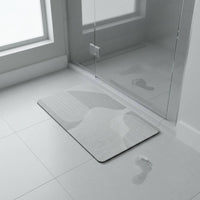Diatomite Bath Mat Rounded Corners Floor Covering Rectangular