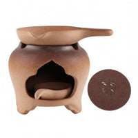 Tea Heating Warmer Multi-Functional Ceramic Tea Warmer Matte Burner-Style Vessel for Table
